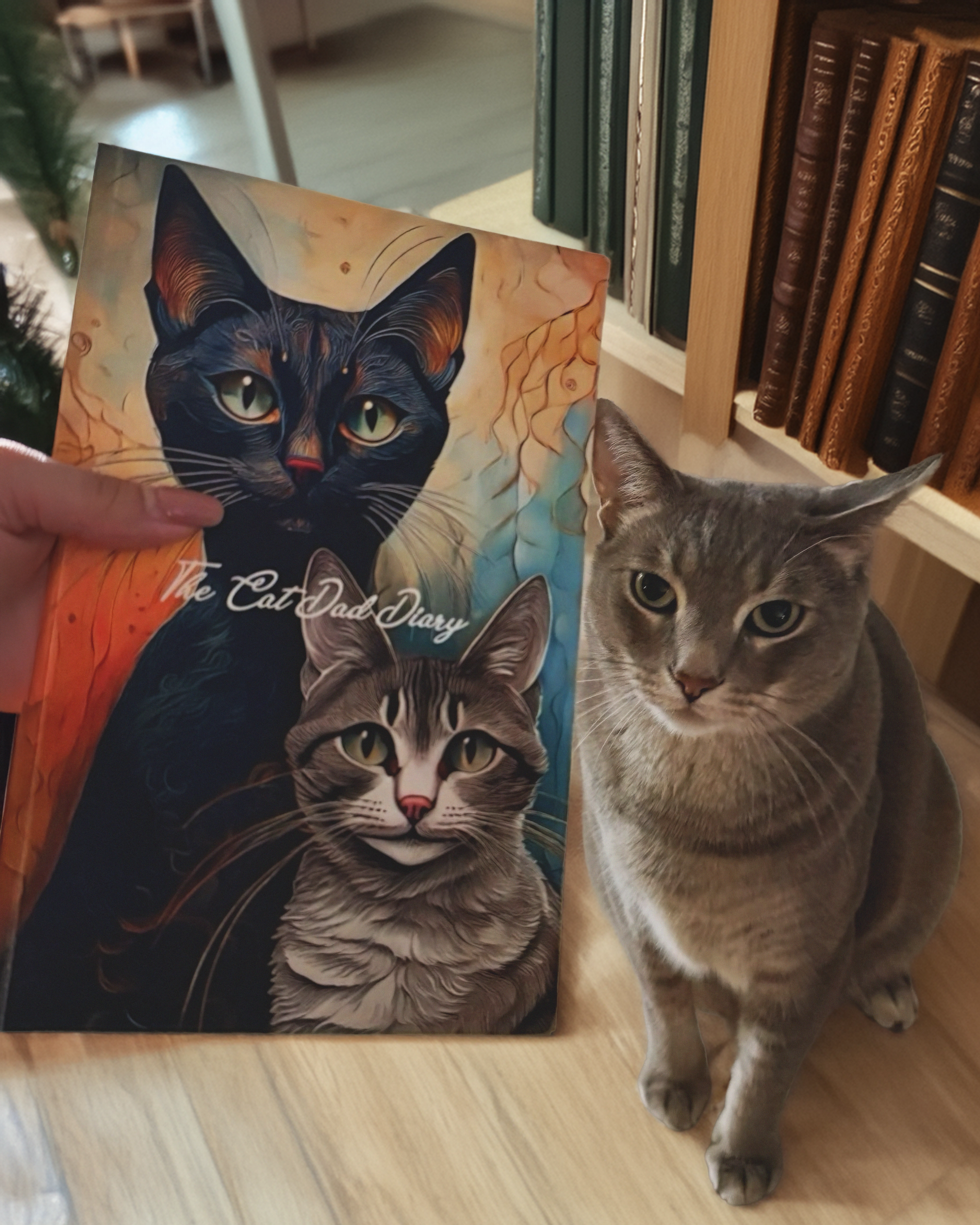 Karina working on custom illustrations